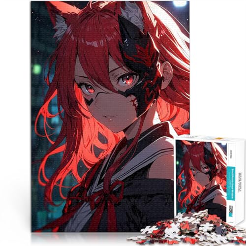 1000-teiliges Teenager-Puzzle Dekomprimierendes intellektuelles Lernspielzeug Kitsune-Fuchsmädchen Einzigartige Geburtstags- und Geschenkideen75x50cm 1000-teiliges Teenager-Puzzle Dekomprimierendes intellektuelles Lernspielzeug Kitsune-Fuchsmädchen Einzigartige Geburtstags- und Geschenkideen75x50cm von QVKZLYFXN