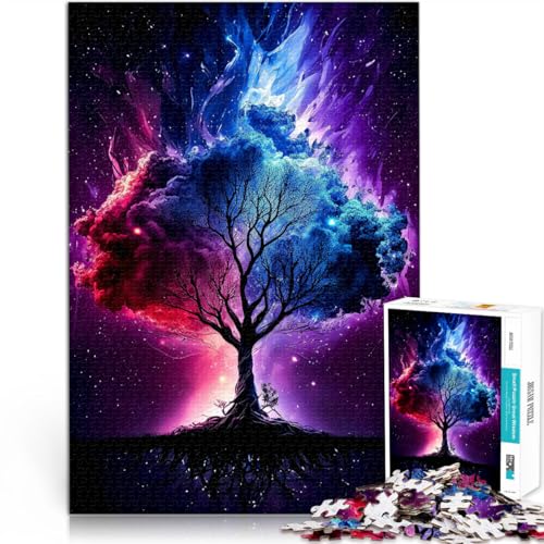 1000-teiliges Teenager-Puzzle Dekomprimierendes intellektuelles Lernspielzeug Kosmischer Baum Tolle Geschenke und Spielzeuge75x50cm 1000-teiliges Teenager-Puzzle Dekomprimierendes intellektuelles Lernspielzeug Kosmischer Baum Tolle Geschenke und Spielzeuge75x50cm von QVKZLYFXN