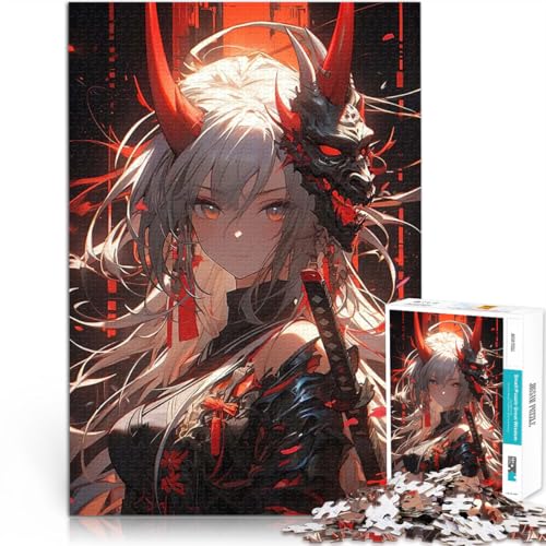1000-teiliges Teenager-Puzzle Lernspielzeug für die ganze Familie Anime-Mädchen mit Dämonenmaske einzigartiges Herausforderungsspiel38x52cm 1000-teiliges Teenager-Puzzle Lernspielzeug für die ganze Familie Anime-Mädchen mit Dämonenmaske einzigartiges Herausforderungsspiel38x52cm von QVKZLYFXN