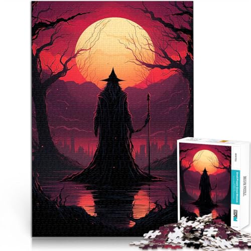 1000-teiliges Teenager-Puzzle Stressabbau-Spielzeug Dunkle Gestalt unter dem Mond Wanddekoration Einzigartige Geburtstags- und Weihnachtsgeschenke50x70cm 1000-teiliges Teenager-Puzzle Stressabbau-Spielzeug Dunkle Gestalt unter dem Mond Wanddekoration Einzigartige Geburtstags- und Weihnachtsgeschenke50x70cm von QVKZLYFXN