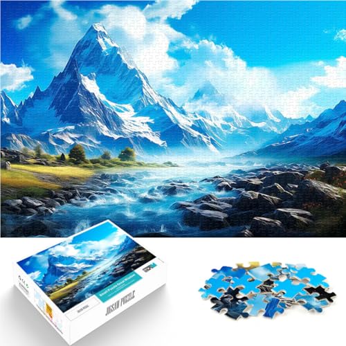 Puzzle 1000 Teile für Erwachsene Anspruchsvoll, Aber lustig und humorvoll Gebirgsfluss Lernspiel für Geburtstag, Weihnachten75x50cm Puzzle 1000 Teile für Erwachsene Anspruchsvoll, Aber lustig und humorvoll Gebirgsfluss Lernspiel für Geburtstag, Weihnachten75x50cm von QVKZLYFXN