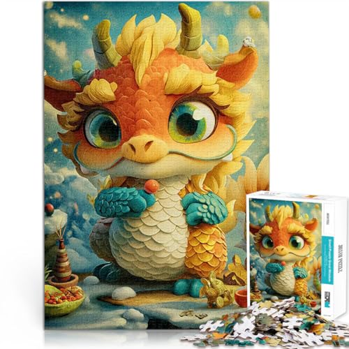 Puzzle 1000 Teile für Erwachsene Anspruchsvolles Spiel und Familienspaß süßes Drachentier einzigartiges Herausforderungsspiel75x50cm Puzzle 1000 Teile für Erwachsene Anspruchsvolles Spiel und Familienspaß süßes Drachentier einzigartiges Herausforderungsspiel75x50cm von QVKZLYFXN