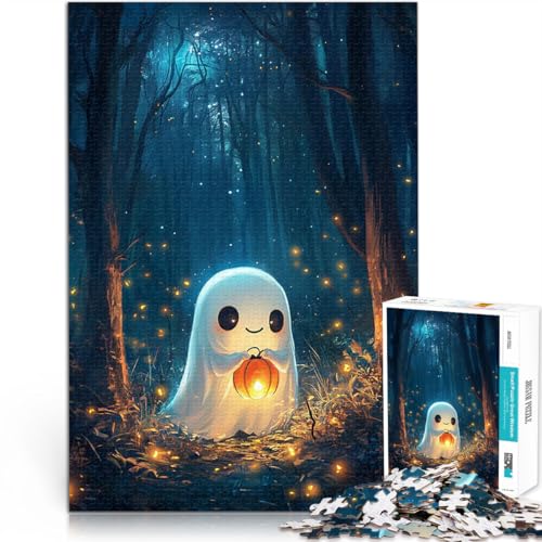 Puzzle 1000 Teile für Erwachsene DIY-Spielzeug Niedlicher Halloween-Geist im Wald denn eignet ganze Familie38x26cm Puzzle 1000 Teile für Erwachsene DIY-Spielzeug Niedlicher Halloween-Geist im Wald denn eignet ganze Familie38x26cm von QVKZLYFXN