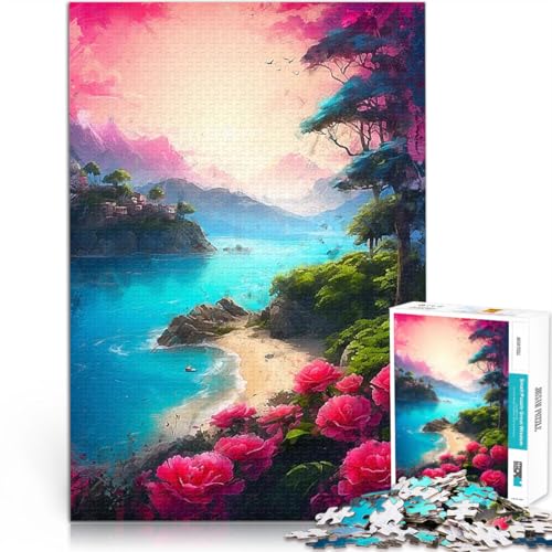Puzzle 1000 Teile für Erwachsene Dekomprimierendes intellektuelles Lernspielzeug Majestät der Berge Gutes Geschenk52x38cm von QVKZLYFXN
