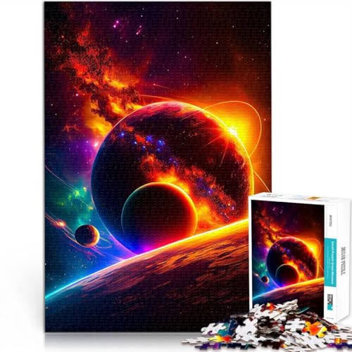 Puzzle 1000 Teile für Erwachsene Gehirnintelligenz-Herausforderung süchtig machendes Spielzeug Äthera Wohnkunstdekor38x52cm von QVKZLYFXN