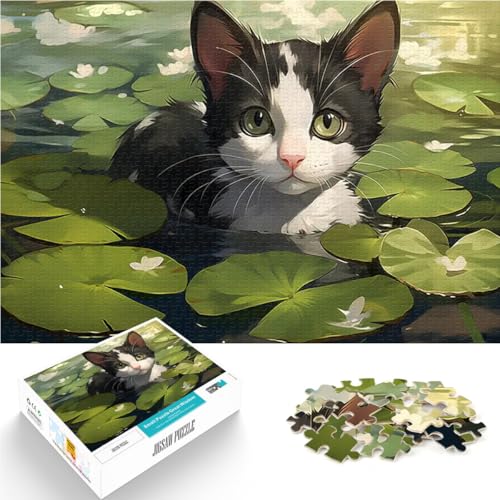 Puzzle 1000 Teile für Erwachsene Geschenke zum Suchbegriff: Herausfordernde Spiele Kätzchen in Seerosen Heimdekoration Spielzeug52x38cm Puzzle 1000 Teile für Erwachsene Geschenke zum Suchbegriff: Herausfordernde Spiele Kätzchen in Seerosen Heimdekoration Spielzeug52x38cm von QVKZLYFXN
