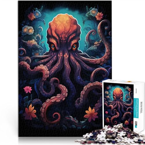 Puzzle 1000 Teile für Erwachsene Geschenke zum Suchbegriff: Herausfordernde Spiele Majestätischer Oktopus Wohnkunstdekor75x50cm Puzzle 1000 Teile für Erwachsene Geschenke zum Suchbegriff: Herausfordernde Spiele Majestätischer Oktopus Wohnkunstdekor75x50cm von QVKZLYFXN