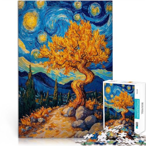 Puzzle 1000 Teile für Erwachsene Herausforderndes Spiel Sternennachtbaum denn eignet ganze Familie38x26cm Puzzle 1000 Teile für Erwachsene Herausforderndes Spiel Sternennachtbaum denn eignet ganze Familie38x26cm von QVKZLYFXN