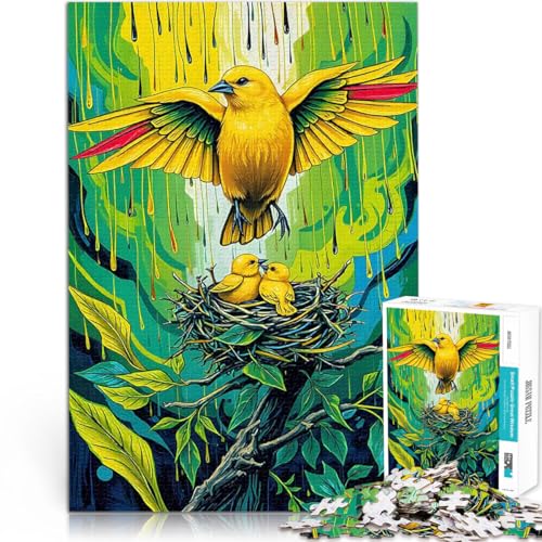 Puzzle 1000 Teile für Erwachsene Intellektuelles Spiel Gelbe Kanarienvogelfamilie Einzigartige Wohndekoration und Geschenke75x50cm Puzzle 1000 Teile für Erwachsene Intellektuelles Spiel Gelbe Kanarienvogelfamilie Einzigartige Wohndekoration und Geschenke75x50cm von QVKZLYFXN