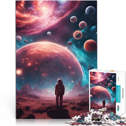 Puzzle 1000 Teile für Erwachsene Lernspiele DIY Spielzeug Kosmische Traumlandschaft Geburtstagsgeschenk, Geschenke38x26cm von QVKZLYFXN