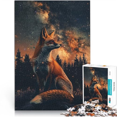 Puzzle 1000 Teile für Erwachsene Lernspielzeug für die ganze Familie Fuchs im Wald mit Meteor mit passendem Poster und Quizblatt75x50cm Puzzle 1000 Teile für Erwachsene Lernspielzeug für die ganze Familie Fuchs im Wald mit Meteor mit passendem Poster und Quizblatt75x50cm von QVKZLYFXN