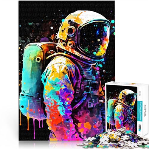 Puzzle 1000 Teile für Erwachsene Pädagogisches Spielzeug zum Stressabbau Farbenfroh der Astronomie einzigartiges Herausforderungsspiel52x38cm von QVKZLYFXN