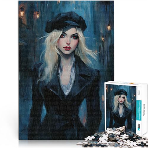 Puzzle 1000 Teile für Erwachsene Pädagogisches Spielzeug zum Stressabbau Mitternachtsflüstern Geburtstagsgeschenk, Geschenke52x38cm von QVKZLYFXN