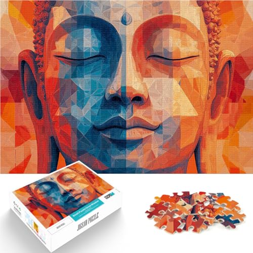 Puzzle 1000 Teile für Erwachsene Schwierig und herausfordernd Geometrische Kunst des ruhigen Buddha Wohnkunstdekor75x50cm Puzzle 1000 Teile für Erwachsene Schwierig und herausfordernd Geometrische Kunst des ruhigen Buddha Wohnkunstdekor75x50cm von QVKZLYFXN