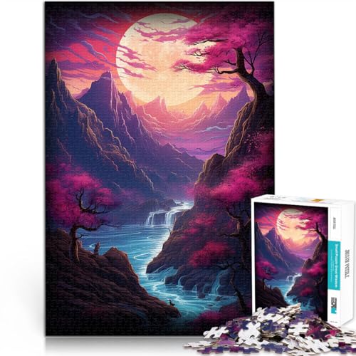 Puzzle 1000 Teile für Erwachsene Spielzeug-Intellektuelles Spiel Kirschblüte Japan Geeignet für die Schreibtischdekoration75x50cm von QVKZLYFXN