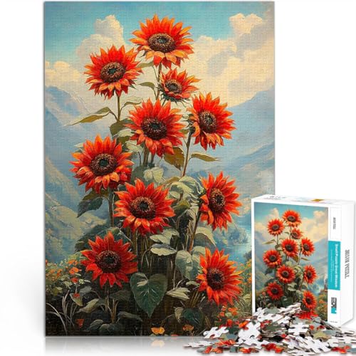 Puzzle 1000 Teile für Erwachsene für Lernspiel-Herausforderungsspielzeug Sonnenblumen in Berglandschaft Geschenkideen38x26cm Puzzle 1000 Teile für Erwachsene für Lernspiel-Herausforderungsspielzeug Sonnenblumen in Berglandschaft Geschenkideen38x26cm von QVKZLYFXN