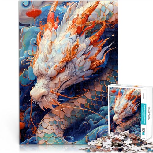Puzzle 1000 Teile für Erwachsene für Lernspiel-Herausforderungsspielzeug Weißer Drache Kintsugi Kunst Wanddekoration38x26cm Puzzle 1000 Teile für Erwachsene für Lernspiel-Herausforderungsspielzeug Weißer Drache Kintsugi Kunst Wanddekoration38x26cm von QVKZLYFXN