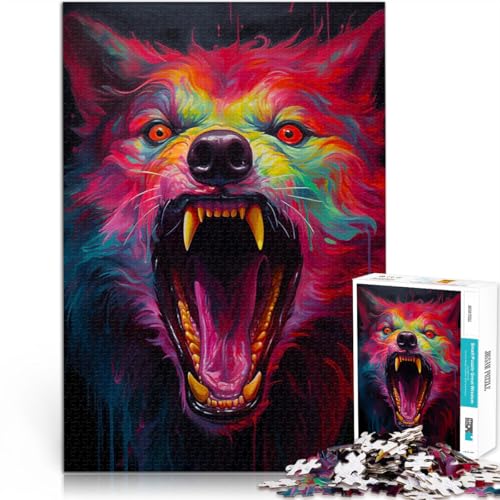 Puzzle 1000 Teile für Jugendliche Dekomprimierendes intellektuelles Lernspielzeug Synthwave Wolf Wunschliste mit dem Weihnachtsmann38x26cm Puzzle 1000 Teile für Jugendliche Dekomprimierendes intellektuelles Lernspielzeug Synthwave Wolf Wunschliste mit dem Weihnachtsmann38x26cm von QVKZLYFXN