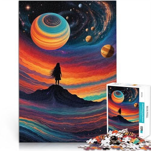Puzzle 1000 Teile für Jugendliche Denkspiel Kosmische Silhouette unter wirbelndem galaktischen Himmel – einsamer Überlebender Geburtstagsgeschenke52x38cm Puzzle 1000 Teile für Jugendliche Denkspiel Kosmische Silhouette unter wirbelndem galaktischen Himmel – einsamer Überlebender Geburtstagsgeschenke52x38cm von QVKZLYFXN