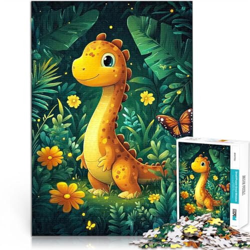Puzzle 1000 Teile für Jugendliche Intellektuelles Spiel Niedlicher Dinosaurier im Dschungel Tolle Geschenke und Spielzeuge38x26cm Puzzle 1000 Teile für Jugendliche Intellektuelles Spiel Niedlicher Dinosaurier im Dschungel Tolle Geschenke und Spielzeuge38x26cm von QVKZLYFXN