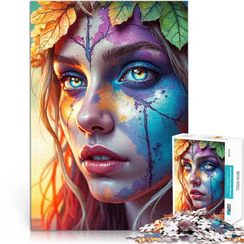 Puzzle 1000 Teile für Jugendliche Lernspiele Heimdekoration Frau mit Herbstlaub mit vollständig ineinander greifenden, zufällig geformten Teilen75x50cm Puzzle 1000 Teile für Jugendliche Lernspiele Heimdekoration Frau mit Herbstlaub mit vollständig ineinander greifenden, zufällig geformten Teilen75x50cm von QVKZLYFXN
