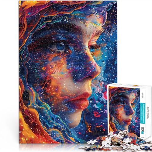 Puzzle 1000 Teile für Jugendliche Spiele Spielzeug Geschenk Kosmisches Frauenporträt Lernspiel für Geburtstag, Weihnachten75x50cm Puzzle 1000 Teile für Jugendliche Spiele Spielzeug Geschenk Kosmisches Frauenporträt Lernspiel für Geburtstag, Weihnachten75x50cm von QVKZLYFXN