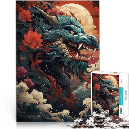 Puzzle 1000 Teile für Jugendliche Spielzeug Lernspiele Stressabbau Chinesische Drachenmalerei mit passendem Poster und Quizblatt38x52cm Puzzle 1000 Teile für Jugendliche Spielzeug Lernspiele Stressabbau Chinesische Drachenmalerei mit passendem Poster und Quizblatt38x52cm von QVKZLYFXN