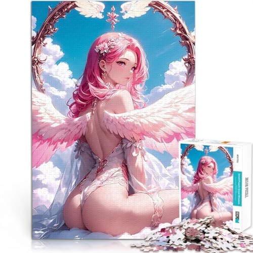 Puzzle 1000 Teile für Jugendliche Spielzeug für die ganze Familie Göttlicher Engel Anime Mädchen Lernspiel für Geburtstag, Weihnachten50x70cm von QVKZLYFXN
