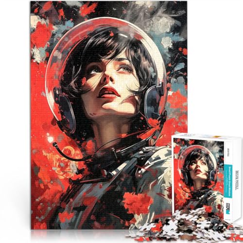 Puzzle 1000 Teile für Teenager Dekomprimierendes intellektuelles Lernspielzeug Die Astronautin Geeignet für die Schreibtischdekoration38x26cm Puzzle 1000 Teile für Teenager Dekomprimierendes intellektuelles Lernspielzeug Die Astronautin Geeignet für die Schreibtischdekoration38x26cm von QVKZLYFXN