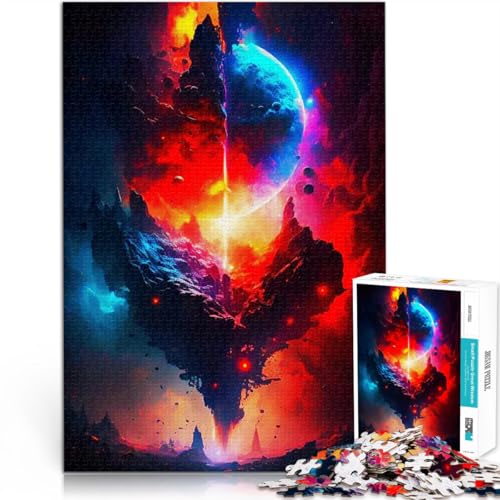 Puzzle 1000 Teile für Teenager Dekomprimierendes intellektuelles Lernspielzeug Kosmischer Raum Geschenke für Freunde und Familie50x70cm von QVKZLYFXN
