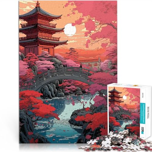 Puzzle 1000 Teile für Teenager Denkspiel Japanischer Anime-Garten-Sonnenuntergang Jedes Stück ist einzigartig – Anspruchsvolles Familienspiel75x50cm Puzzle 1000 Teile für Teenager Denkspiel Japanischer Anime-Garten-Sonnenuntergang Jedes Stück ist einzigartig – Anspruchsvolles Familienspiel75x50cm von QVKZLYFXN