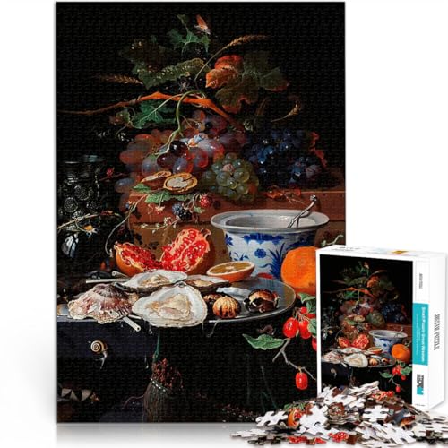 Puzzle 1000 Teile für Teenager Geschenke zum Suchbegriff: Herausfordernde Spiele Früchte und Austern Geburtstagsgeschenk50x70cm von QVKZLYFXN
