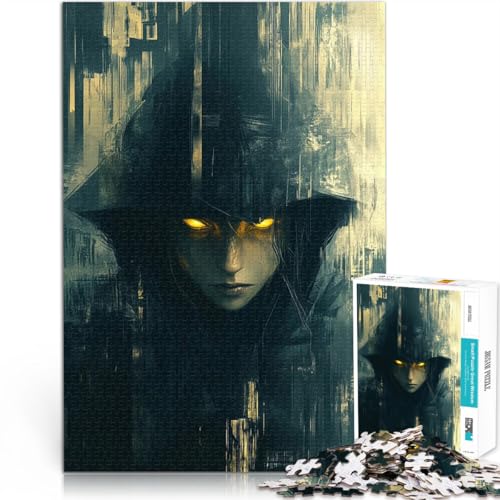 Puzzle 1000 Teile für Teenager Lernspielzeug für die ganze Familie Mysteriöse Gestalt mit leuchtenden Augen Geschenk zum Geburtstag75x50cm Puzzle 1000 Teile für Teenager Lernspielzeug für die ganze Familie Mysteriöse Gestalt mit leuchtenden Augen Geschenk zum Geburtstag75x50cm von QVKZLYFXN