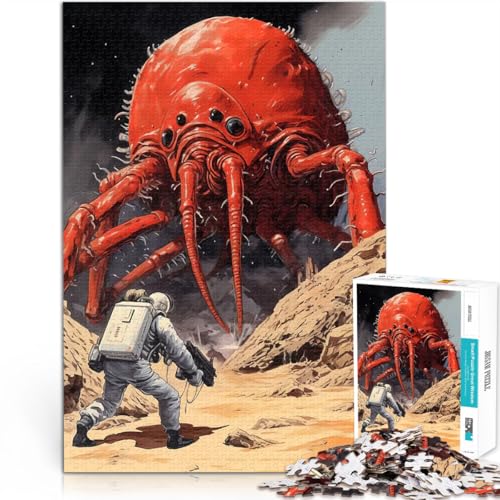 Puzzle 1000 Teile für Teenager Spielzeug Lernspiele Stressabbau Kampf der Weltraummonster Verbessern Sie das Gedächtnis52x38cm von QVKZLYFXN