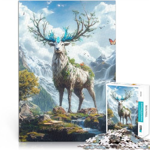 Puzzle 1000 Teile für Teenager für Lernspiel-Herausforderungsspielzeug Naturgeist Elch Lernspiel für Geburtstag, Weihnachten75x50cm Puzzle 1000 Teile für Teenager für Lernspiel-Herausforderungsspielzeug Naturgeist Elch Lernspiel für Geburtstag, Weihnachten75x50cm von QVKZLYFXN