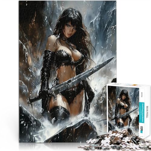 Puzzle für Erwachsene, 1000 Teile Anspruchsvolles Spiel und Familienspaß Kriegerin mit Schwert Geeignet für die Schreibtischdekoration75x50cm Puzzle für Erwachsene, 1000 Teile Anspruchsvolles Spiel und Familienspaß Kriegerin mit Schwert Geeignet für die Schreibtischdekoration75x50cm von QVKZLYFXN