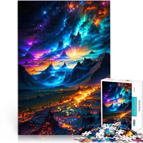 Puzzle für Erwachsene, 1000 Teile Dekomprimierendes intellektuelles Lernspielzeug Grüne Nacht Geschenke für Freunde und Familie75x50cm Puzzle für Erwachsene, 1000 Teile Dekomprimierendes intellektuelles Lernspielzeug Grüne Nacht Geschenke für Freunde und Familie75x50cm von QVKZLYFXN