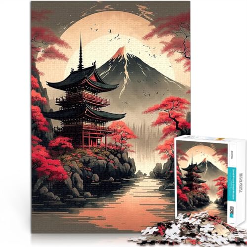 Puzzle für Erwachsene, 1000 Teile Dekomprimierendes intellektuelles Lernspielzeug Japanische Landschaften Geschenkideen75x50cm Puzzle für Erwachsene, 1000 Teile Dekomprimierendes intellektuelles Lernspielzeug Japanische Landschaften Geschenkideen75x50cm von QVKZLYFXN