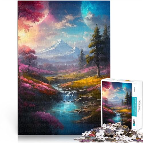 Puzzle für Erwachsene, 1000 Teile Denksportaufgabe für Traumhafte Flusslandschaft Wanddekoration Einzigartige Geburtstags- und Weihnachtsgeschenke75x50cm Puzzle für Erwachsene, 1000 Teile Denksportaufgabe für Traumhafte Flusslandschaft Wanddekoration Einzigartige Geburtstags- und Weihnachtsgeschenke75x50cm von QVKZLYFXN