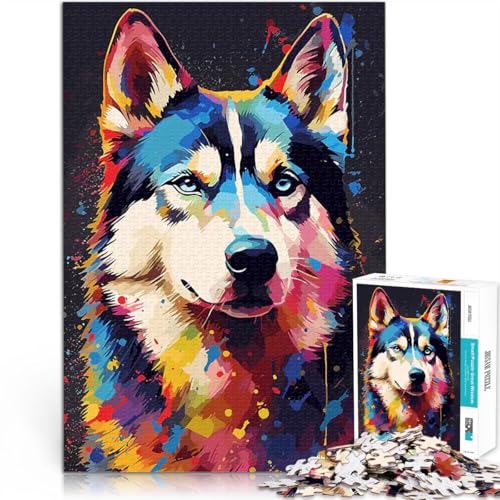 Puzzle für Erwachsene, 1000 Teile Geschenke zum Suchbegriff: Herausfordernde Spiele Husky-Malkunst Lustiges Geschenk75x50cm Puzzle für Erwachsene, 1000 Teile Geschenke zum Suchbegriff: Herausfordernde Spiele Husky-Malkunst Lustiges Geschenk75x50cm von QVKZLYFXN