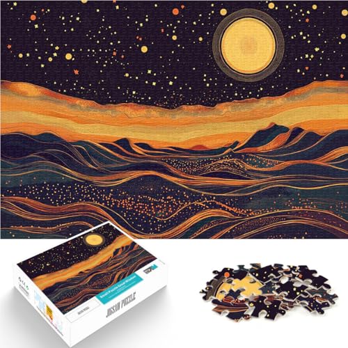 Puzzle für Erwachsene, 1000 Teile Lernspiele Heimdekoration Wüstennacht Sternennacht Einzigartige Wohndekoration und Geschenke38x52cm von QVKZLYFXN