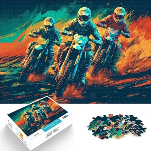 Puzzle für Erwachsene, 1000 Teile Spielzeug-Intellektuelles Spiel Motocross-Fahrer bei der Leistung EIN Kunstwerk38x26cm Puzzle für Erwachsene, 1000 Teile Spielzeug-Intellektuelles Spiel Motocross-Fahrer bei der Leistung EIN Kunstwerk38x26cm von QVKZLYFXN