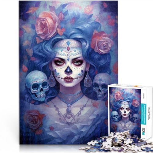 Puzzle für Erwachsene, 1000 Teile Stressabbau-Spielzeug Mexikanischer Mädchenkarneval Die Liebe zwischen Paaren stärken75x50cm von QVKZLYFXN