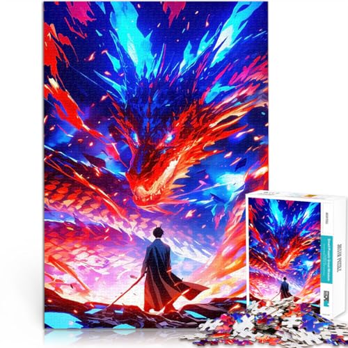 Puzzle für Erwachsene, 1000 Teile Trainieren Sie Ihr Gehirn und Ihre Hände Drache und Schwertkämpfer Geburtstagsgeschenke38x26cm Puzzle für Erwachsene, 1000 Teile Trainieren Sie Ihr Gehirn und Ihre Hände Drache und Schwertkämpfer Geburtstagsgeschenke38x26cm von QVKZLYFXN