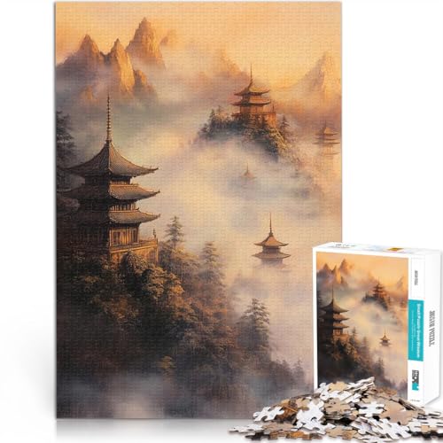 Puzzle für Erwachsene, 1000 Teile für Lernspiel-Herausforderungsspielzeug Japanische Pagodenlandschaft Geschenk zum Geburtstag38x26cm Puzzle für Erwachsene, 1000 Teile für Lernspiel-Herausforderungsspielzeug Japanische Pagodenlandschaft Geschenk zum Geburtstag38x26cm von QVKZLYFXN