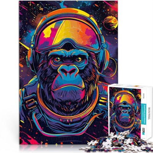 Puzzle für Erwachsene, 1000 Teile lustige Spiele für die ganze Familie Astronaut Weltraumgorilla Lernspiel für Geburtstag, Weihnachten75x50cm Puzzle für Erwachsene, 1000 Teile lustige Spiele für die ganze Familie Astronaut Weltraumgorilla Lernspiel für Geburtstag, Weihnachten75x50cm von QVKZLYFXN