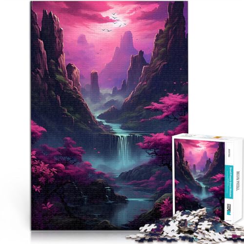 Puzzle für Erwachsene, 1000 Teile lustige Spiele für die ganze Familie Kirschblütenberg Lernspiel für Geburtstag, Weihnachten75x50cm Puzzle für Erwachsene, 1000 Teile lustige Spiele für die ganze Familie Kirschblütenberg Lernspiel für Geburtstag, Weihnachten75x50cm von QVKZLYFXN