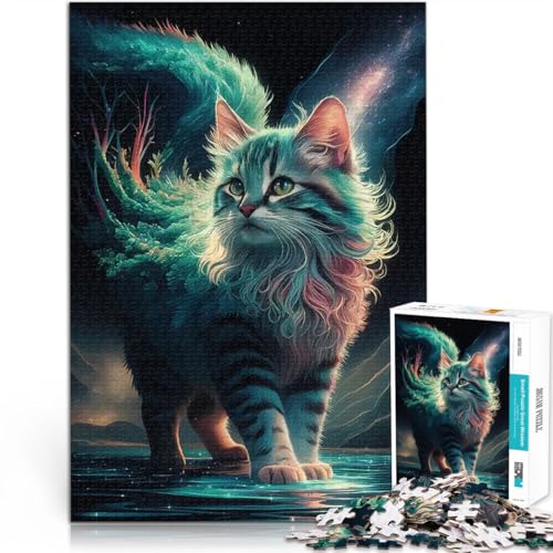 Puzzle für Erwachsene 1000 Teile Dekomprimierendes intellektuelles Lernspielzeug Katzengalaxie Einzigartige Wohndekoration und Geschenke75x50cm Puzzle für Erwachsene 1000 Teile Dekomprimierendes intellektuelles Lernspielzeug Katzengalaxie Einzigartige Wohndekoration und Geschenke75x50cm von QVKZLYFXN