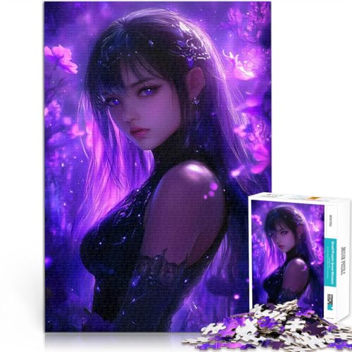 Puzzle für Erwachsene 1000 Teile Familienspiel zum Stressabbau, schwierige Herausforderung Mystische Zauberin Geburtstagsgeschenke38x26cm von QVKZLYFXN