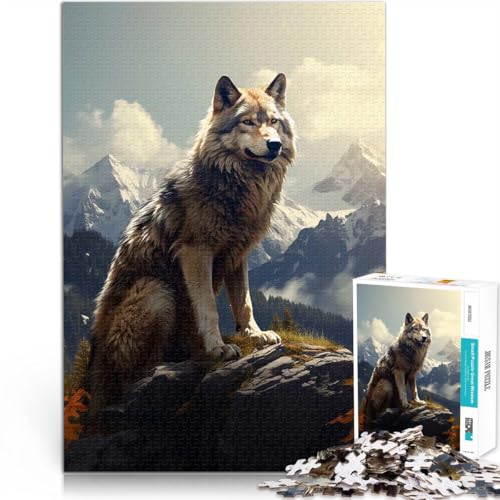 Puzzle für Erwachsene 1000 Teile Familienspiel zum Stressabbau, schwierige Herausforderung Wolfsberge Heimdekoration Spielzeug52x38cm Puzzle für Erwachsene 1000 Teile Familienspiel zum Stressabbau, schwierige Herausforderung Wolfsberge Heimdekoration Spielzeug52x38cm von QVKZLYFXN